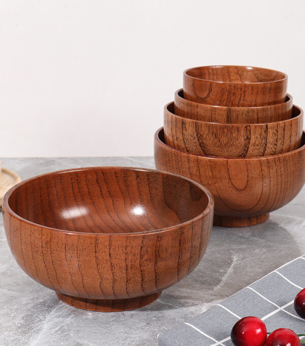 (Old lacquered wood bowl) 18*8cm/Dropshipping with free shipping