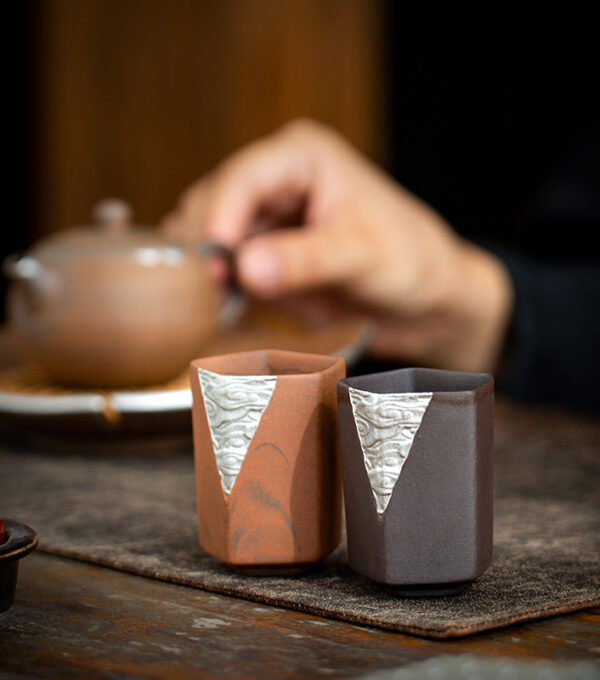 60ml/Old Rock mud Xiangyun five-star Cup (Brown)